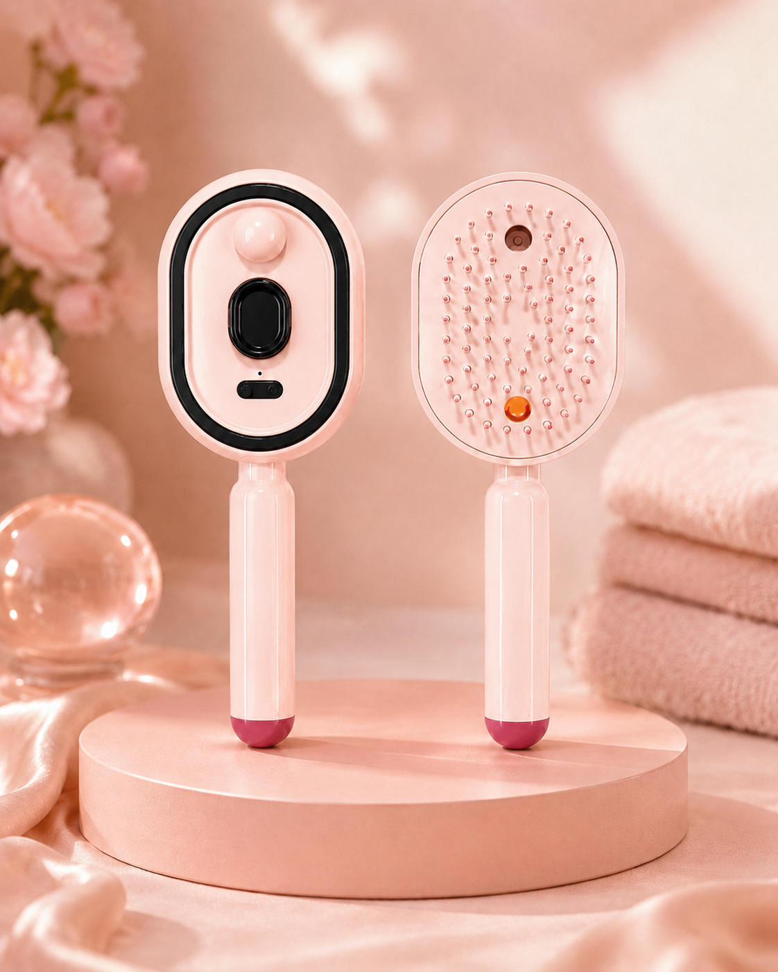Brosse Démêlante Électrique à Brume Hydratante